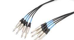 JACK TO JACK 4PAIR SNAKE 2MTR
