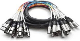 XLR MALE TO XLR FEMALE 12PAIR 5MTR